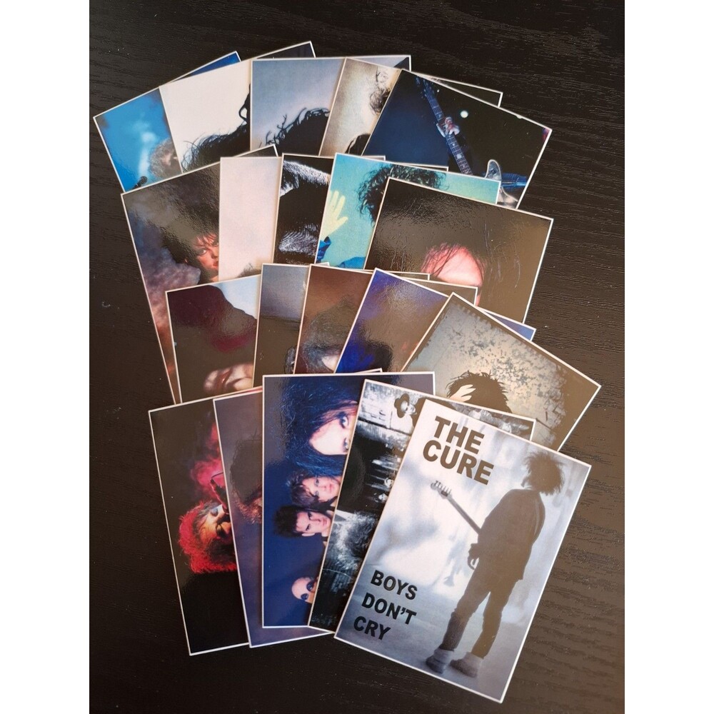 Premium Glossy 20-Pack of Stickers Featuring The Iconic Rock Band, The Cure.